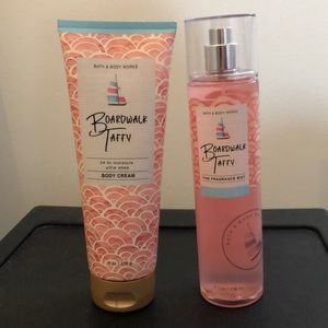 Boardwalk Taffy mist and body cream
